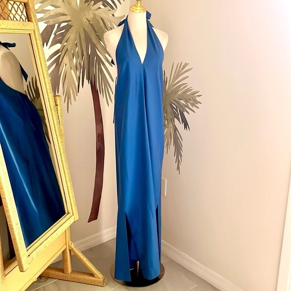 NWT,Antonio Melani, Sondra Lyocell Blend Halter:V-Neck Cocktail Dress,Size M - Picture 2 of 6